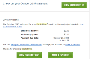 Capital One Credit Card Balance
